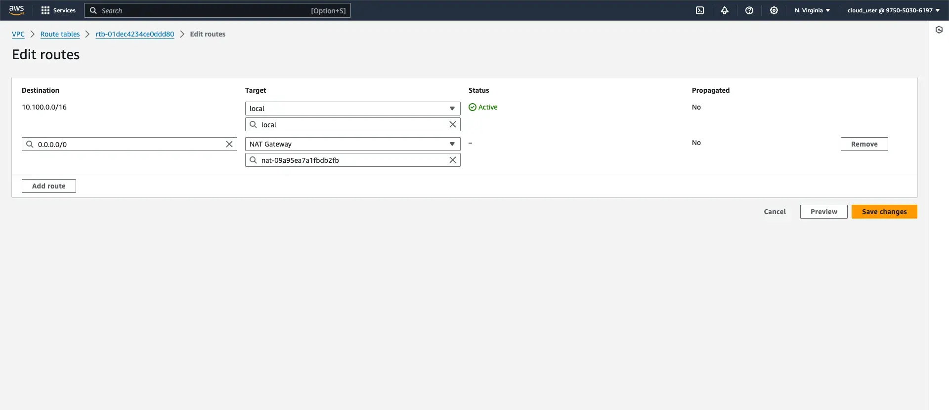 Attach NAT Gateway